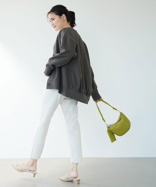 green label relaxing（グリーンレーベルリラクシング）の「チェーンハンドル 3WAY バッグ（ショルダーバッグ・レディース・ブラック/ベージュ/ライム・FREE）」の8枚目の写真