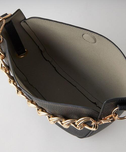 green label relaxing（グリーンレーベルリラクシング）の「チェーンハンドル 3WAY バッグ（ショルダーバッグ・レディース・ブラック/ベージュ/ライム・FREE）」の9枚目の写真