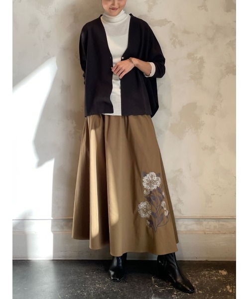 スカート スカート Beardsley ビアズリー のスカート 裾花刺繍スカート Beza0006 を購入できます Beardsley 裾花刺繍スカート スカート Beardsley ビアズリー のファッション 保証1年