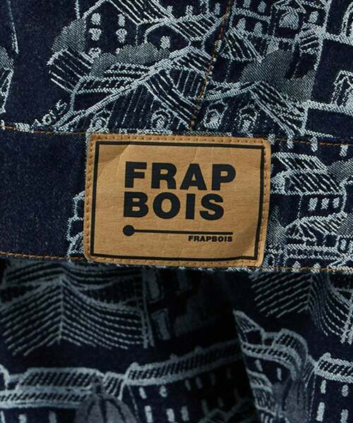 FRAPBOIS(フラボア)の「ドゥブロデニム ジャケットブルゾン(ブルゾン・レディース・ネイビー/サックスブルー・1/2)」の11枚目の写真