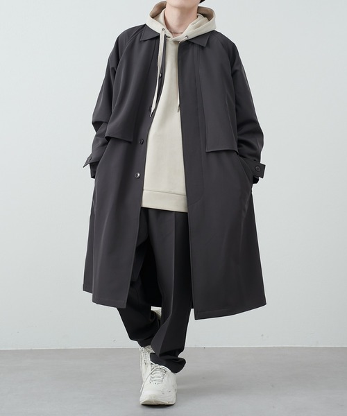 COLONY 2139(コロニートゥーワンスリーナイン)の「ストレッチイージーケアトレンチコート(トレンチコート・メンズ・チャコールグレー/ブラック・MEDIUM/LARGE)」の2枚目の写真