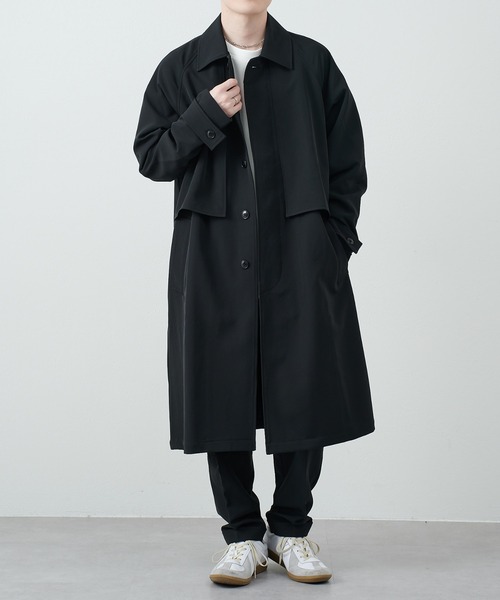 COLONY 2139(コロニートゥーワンスリーナイン)の「ストレッチイージーケアトレンチコート(トレンチコート・メンズ・チャコールグレー/ブラック・MEDIUM/LARGE)」の3枚目の写真
