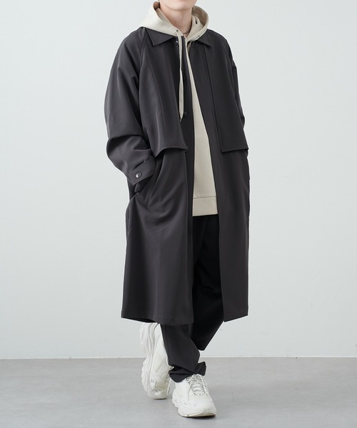 COLONY 2139(コロニートゥーワンスリーナイン)の「ストレッチイージーケアトレンチコート(トレンチコート・メンズ・チャコールグレー/ブラック・MEDIUM/LARGE)」の10枚目の写真