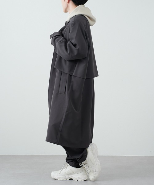 COLONY 2139(コロニートゥーワンスリーナイン)の「ストレッチイージーケアトレンチコート(トレンチコート・メンズ・チャコールグレー/ブラック・MEDIUM/LARGE)」の11枚目の写真