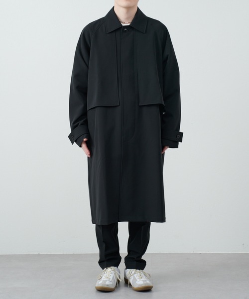 COLONY 2139(コロニートゥーワンスリーナイン)の「ストレッチイージーケアトレンチコート(トレンチコート・メンズ・チャコールグレー/ブラック・MEDIUM/LARGE)」の16枚目の写真