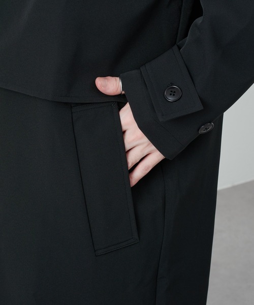 COLONY 2139(コロニートゥーワンスリーナイン)の「ストレッチイージーケアトレンチコート(トレンチコート・メンズ・チャコールグレー/ブラック・MEDIUM/LARGE)」の22枚目の写真
