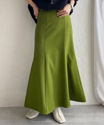 She's Closet（シーズクローゼット）の「ハイウエスト切り替え裾フレアツイルロングマーメイドスカート（スカート）」
