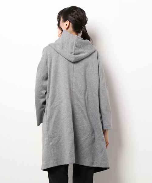 NICOLE white（ニコルホワイト）の「ダンボール フードカーディガン（カーディガン/ボレロ・レディース・ベージュ/グレー/カーキ・FREE）」の5枚目の写真