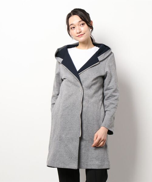 NICOLE white（ニコルホワイト）の「ダンボール フードカーディガン（カーディガン/ボレロ・レディース・ベージュ/グレー/カーキ・FREE）」の7枚目の写真