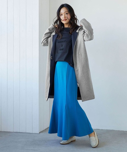 NICOLE white（ニコルホワイト）の「ダンボール フードカーディガン（カーディガン/ボレロ・レディース・ベージュ/グレー/カーキ・FREE）」の10枚目の写真