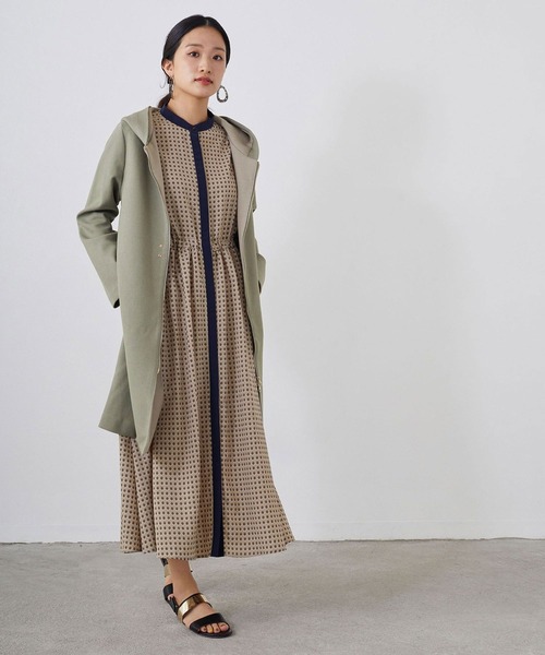 NICOLE white（ニコルホワイト）の「ダンボール フードカーディガン（カーディガン/ボレロ・レディース・ベージュ/グレー/カーキ・FREE）」の9枚目の写真