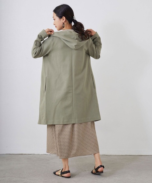 NICOLE white（ニコルホワイト）の「ダンボール フードカーディガン（カーディガン/ボレロ・レディース・ベージュ/グレー/カーキ・FREE）」の8枚目の写真