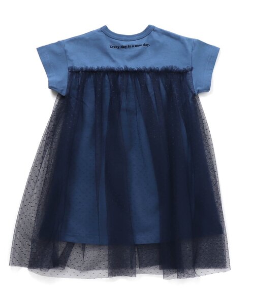 F.O.KIDS(エフオーキッズ)の「アーチロゴチュールワンピース(ワンピース・キッズ・オフホワイト/ブルー/チャコール・90/100/110/120/80/130/95/140)」の5枚目の写真