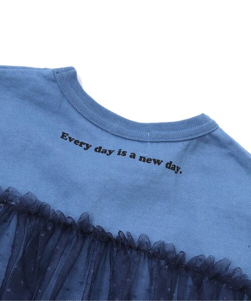 F.O.KIDS(エフオーキッズ)の「アーチロゴチュールワンピース(ワンピース・キッズ・オフホワイト/ブルー/チャコール・90/100/110/120/80/130/95/140)」の9枚目の写真