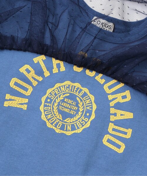 F.O.KIDS(エフオーキッズ)の「アーチロゴチュールワンピース(ワンピース・キッズ・オフホワイト/ブルー/チャコール・90/100/110/120/80/130/95/140)」の8枚目の写真