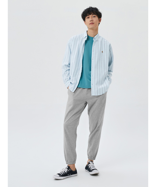 GAP（ギャップ）の「ウォッシュド ロー ジャージー ジョガーパンツ（スウェットパンツ・メンズ・ネイビー/ブラック/グレー/ベージュ・M/XXS/XL/L/XS/S）」の7枚目の写真