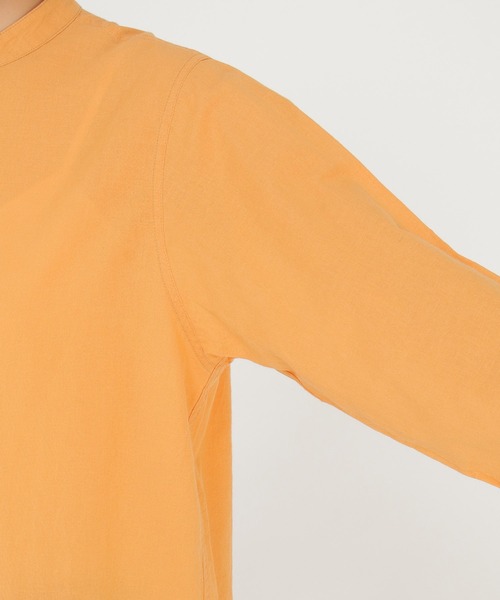 ikka(イッカ)の「【Sサイズ WEB限定】綿ラミーシアーバンドカラーシャツ(シャツ/ブラウス・レディース・オフホワイト/チャコールグレー/オレンジ/グリーン/ブルー/その他1・S/M/L)」の22枚目の写真