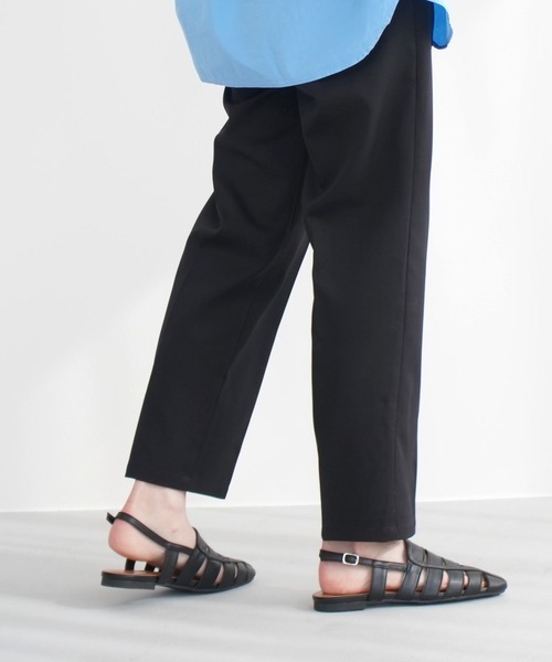 AmiAmi(アミアミ)の「バックストラップグルカサンダル(サンダル・レディース・ブラック/キャメル/ホワイト・L/LL/M/S)」の14枚目の写真