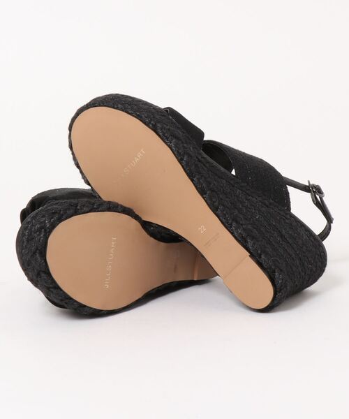 JILLSTUART shoe（ジルスチュアート　シュー）の「リボンモチーフプラットフォームジュートサンダル（サンダル・レディース・ベージュ/ブラック/シルバー・22.5cm/24.0cm/23.0cm/22.0cm/24.5cm/23.5cm）」の5枚目の写真