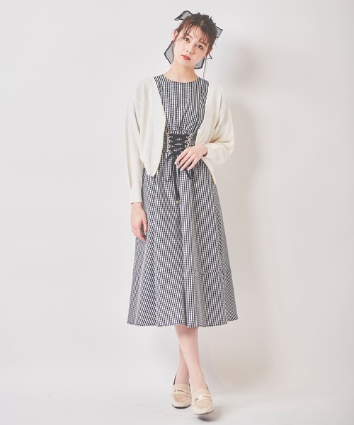 31 Sons de mode(トランテアン ソン ドゥ モード)の「ZIPカーディガン(カーディガン/ボレロ・レディース・ネイビー/オフホワイト/ピンク・36)」の13枚目の写真
