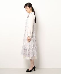 アクシーズファム 華やかフラワー レースボンディングドレス リボン×フラワーレースワンピース | レディース服・レディース
