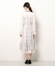 axes femme フラワープリントカシュクールコットンワンピ axes femme フラワープリントカシュクールコットンワンピ