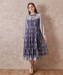 ♥ axes femme フラワープリントカシュクールコットンワンピ axes femme 花柄 カシュクールコットンワンピ フェアリー