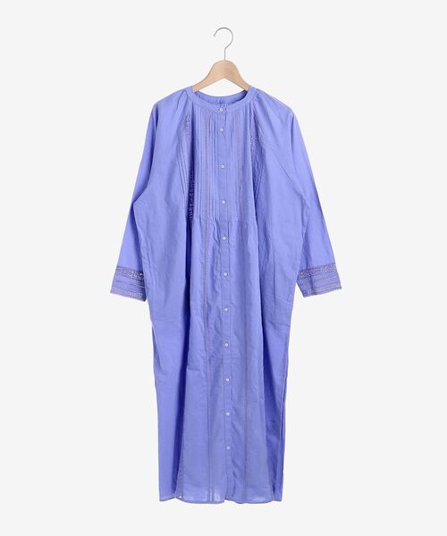 le.coeur blanc（ルクールブラン）の「リバーレースシャツワンピース（シャツワンピース・レディース・オフホワイト/ラベンダー・38）」の21枚目の写真