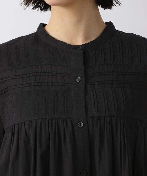 LOWRYS FARM(ローリーズファーム)の「ピンタックボイルワンピース 275443(シャツワンピース・レディース・ブラック/オフホワイト/イエロー/グリーン・FREE)」の11枚目の写真