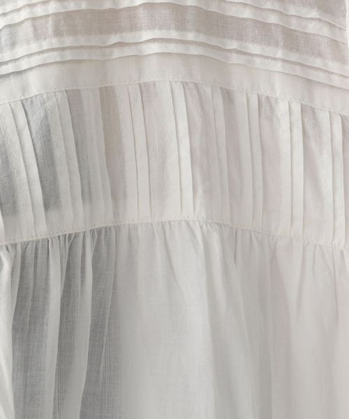 LOWRYS FARM(ローリーズファーム)の「ピンタックボイルワンピース 275443(シャツワンピース・レディース・ブラック/オフホワイト/イエロー/グリーン・FREE)」の16枚目の写真