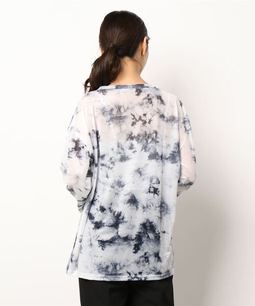 ammy.(エイミードット)の「【 ammy. / エイミードット 】 タイダイ シアー ロンT(Tシャツ/カットソー・レディース・ライトブルー/ネイビー/ブルー/ベージュ/パープル・FREE)」の9枚目の写真
