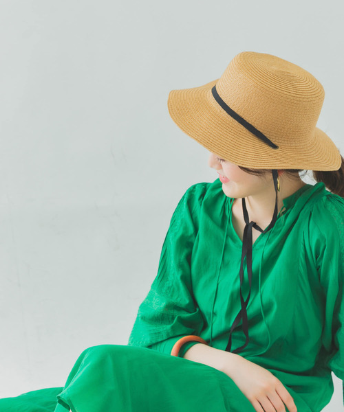 RODE SKO（ロデスコ）の「細リボンハット（ハット・レディース・ナチュラル・FREE）」の10枚目の写真