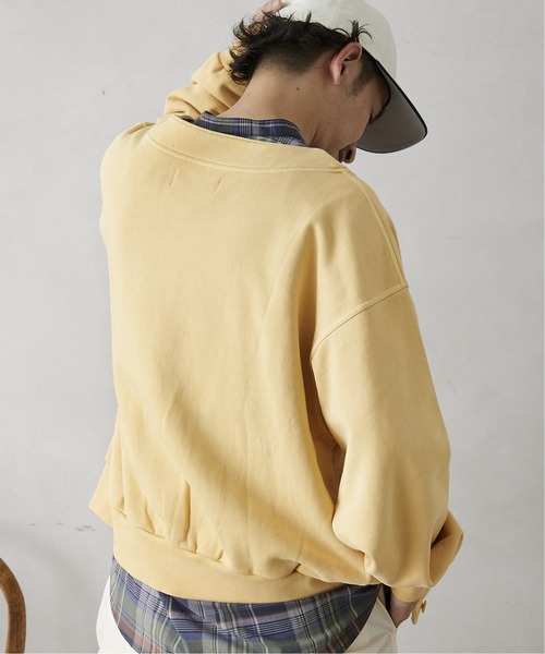 JOURNAL STANDARD relume(ジャーナルスタンダード レリューム)の「CALIFORNIA スウェットカーディガン(カーディガン/ボレロ・メンズ・ベージュ/グレー/イエロー/グリーン・MEDIUM/LARGE)」の8枚目の写真