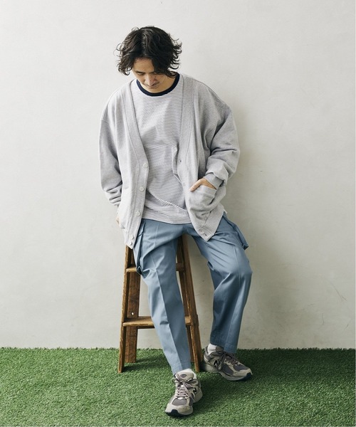 JOURNAL STANDARD relume(ジャーナルスタンダード レリューム)の「CALIFORNIA スウェットカーディガン(カーディガン/ボレロ・メンズ・ベージュ/グレー/イエロー/グリーン・MEDIUM/LARGE)」の12枚目の写真