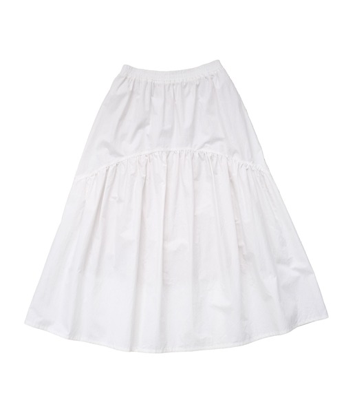 ＡＮＤＪ（アンドジェイ）の「切替ギャザーロングスカート（スカート・レディース・ブラック/オフホワイト・M）」の21枚目の写真