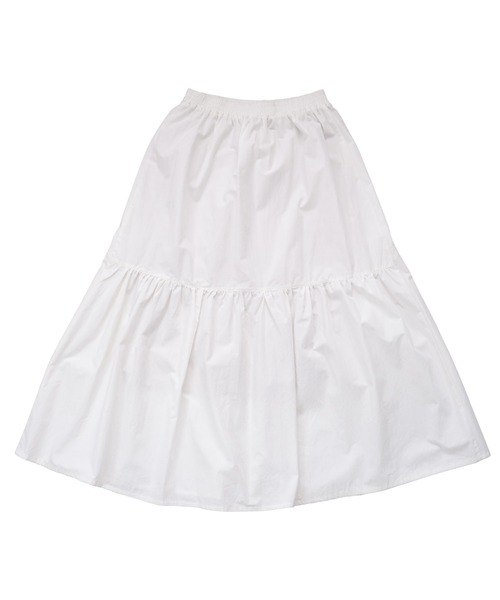 ＡＮＤＪ（アンドジェイ）の「切替ギャザーロングスカート（スカート・レディース・ブラック/オフホワイト・M）」の22枚目の写真