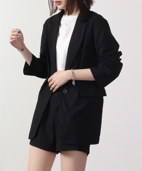 Blasty(ブラスティー)の「Blasty リネン混上下セットアップ(セットアップ・レディース・ブラック・S/M/L)」の1枚目の写真
