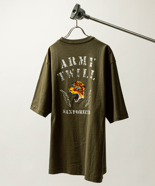 セール】【ARMY TWILL / アーミーツイル】別注 タイガー刺繍 T