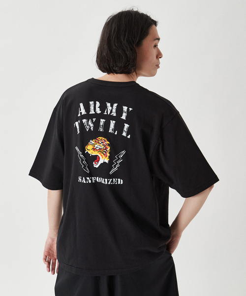 ARMY TWILL（アーミーツイル）の「【ARMY TWILL / アーミーツイル】別注 タイガー刺繍 Tシャツ（Tシャツ/カットソー・メンズ・ホワイト/ブラック/カーキ・LARGE/MEDIUM）」の22枚目の写真