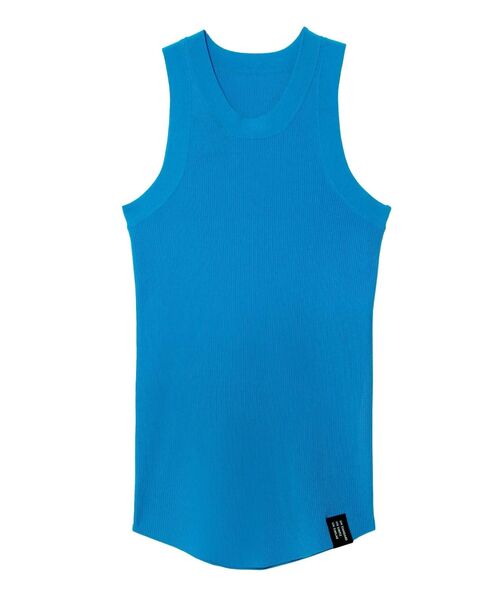 UN3D.（アンスリード）の「ベーシックリブニットタンクトップ（タンクトップ・レディース・ターコイズブルー/カーキ・FREE）」の3枚目の写真