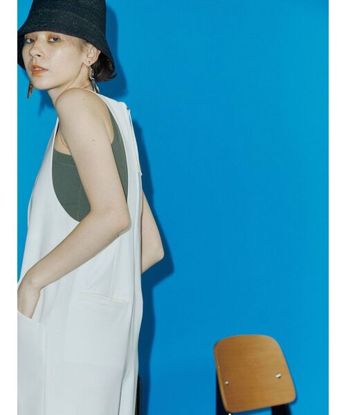 UN3D.（アンスリード）の「ベーシックリブニットタンクトップ（タンクトップ・レディース・ターコイズブルー/カーキ・FREE）」の13枚目の写真