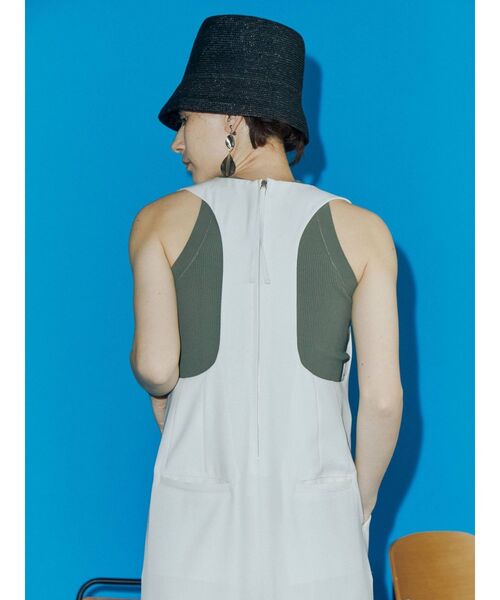 UN3D.（アンスリード）の「ベーシックリブニットタンクトップ（タンクトップ・レディース・ターコイズブルー/カーキ・FREE）」の14枚目の写真