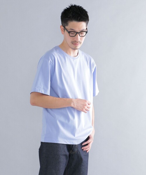 SHIPS(シップス)の「SHIPS: 〈接触冷感〉 ICE PACK NYLON クルーネック Tシャツ(Tシャツ/カットソー・メンズ・ホワイト/ネイビー/チャコールグレー/ライトグリーン/ラベンダー・SMALL/X-LARGE/LARGE/MEDIUM)」の5枚目の写真