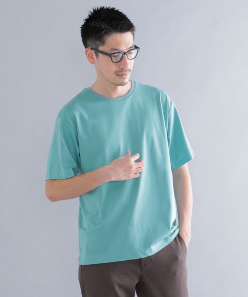 SHIPS(シップス)の「SHIPS: 〈接触冷感〉 ICE PACK NYLON クルーネック Tシャツ(Tシャツ/カットソー・メンズ・ホワイト/ネイビー/チャコールグレー/ライトグリーン/ラベンダー・SMALL/X-LARGE/LARGE/MEDIUM)」の1枚目の写真
