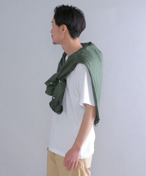 SHIPS(シップス)の「SHIPS: 〈接触冷感〉 ICE PACK NYLON クルーネック Tシャツ(Tシャツ/カットソー・メンズ・ホワイト/ネイビー/チャコールグレー/ライトグリーン/ラベンダー・SMALL/X-LARGE/LARGE/MEDIUM)」の7枚目の写真