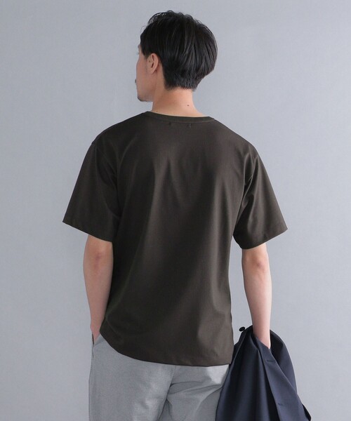 SHIPS(シップス)の「SHIPS: 〈接触冷感〉 ICE PACK NYLON クルーネック Tシャツ(Tシャツ/カットソー・メンズ・ホワイト/ネイビー/チャコールグレー/ライトグリーン/ラベンダー・SMALL/X-LARGE/LARGE/MEDIUM)」の13枚目の写真