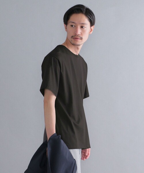 SHIPS(シップス)の「SHIPS: 〈接触冷感〉 ICE PACK NYLON クルーネック Tシャツ(Tシャツ/カットソー・メンズ・ホワイト/ネイビー/チャコールグレー/ライトグリーン/ラベンダー・SMALL/X-LARGE/LARGE/MEDIUM)」の14枚目の写真