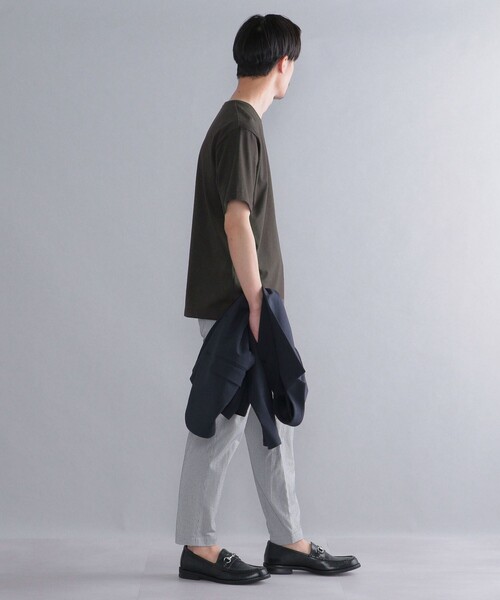 SHIPS(シップス)の「SHIPS: 〈接触冷感〉 ICE PACK NYLON クルーネック Tシャツ(Tシャツ/カットソー・メンズ・ホワイト/ネイビー/チャコールグレー/ライトグリーン/ラベンダー・SMALL/X-LARGE/LARGE/MEDIUM)」の18枚目の写真