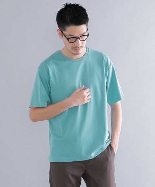 SHIPS(シップス)の「SHIPS: 〈接触冷感〉 ICE PACK NYLON クルーネック Tシャツ(Tシャツ/カットソー・メンズ・ホワイト/ネイビー/チャコールグレー/ライトグリーン/ラベンダー・SMALL/X-LARGE/LARGE/MEDIUM)」の19枚目の写真