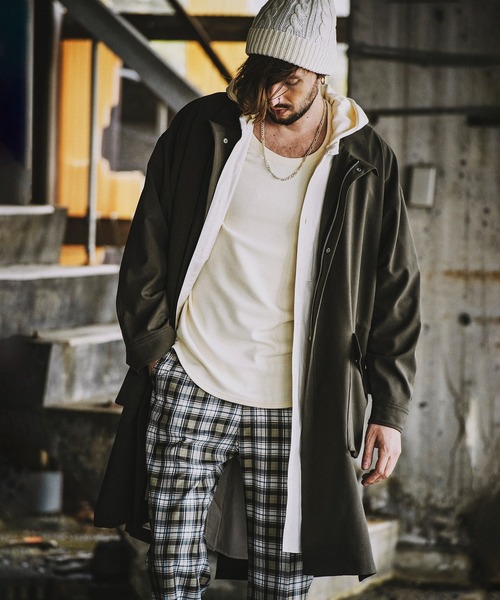 NO ID.(ノーアイディ)の「TR-BIGモッズコート(モッズコート・メンズ・ブラック/その他18/カーキ・ONE SIZE)」の3枚目の写真